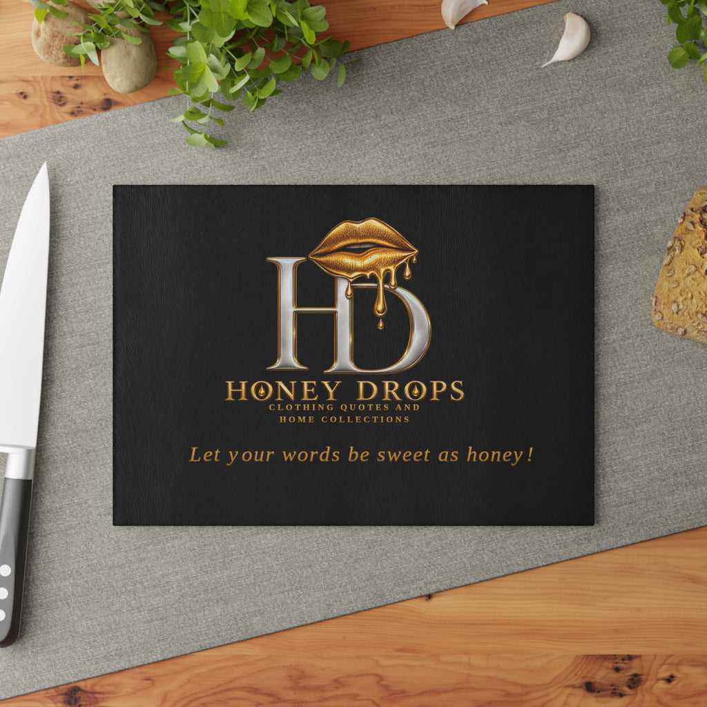 Honey Drops Glass Cutting Board