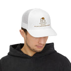 Honey Drops Embroidered Trucker Cap - Gold Lip