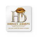 Cork Coasters — Honey Drops Gold Lip Drink Coaster Set