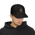 Honey Drops Embroidered Trucker Cap - Gold Lip