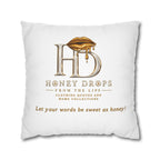 Honey Drops Logo with Gold Lip Pillowcase