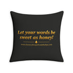 Throw Pillow Case — "Honey Drops From The Lips"