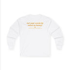 Long Sleeve Tee — "Honey Drops" Lip Logo Shirt