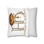 Honey Drops Gold Logo with Gold Dripping Lip Pillowcase