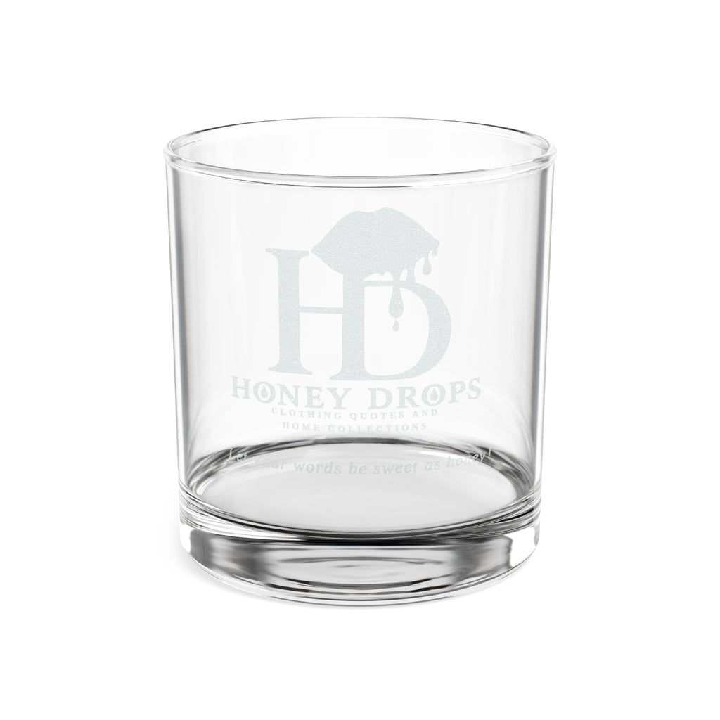 Whiskey Glass — Honey Drops Logo Rocks Glass