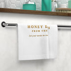 Honey Drops Face Towel — "Honey Drops From The Lips" Luxury Cotton