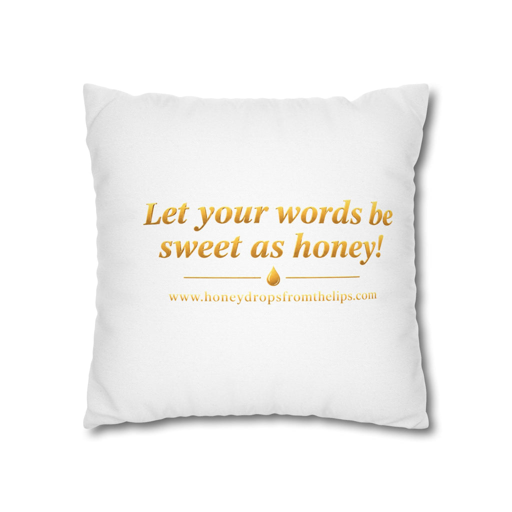 Honey Drops Logo with Gold Lip Pillowcase