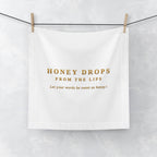Honey Drops Face Towel — "Honey Drops From The Lips" Luxury Cotton