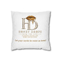 Honey Drops Logo with Gold Lip Pillowcase