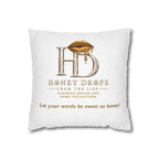 Honey Drops Logo with Gold Lip Pillowcase