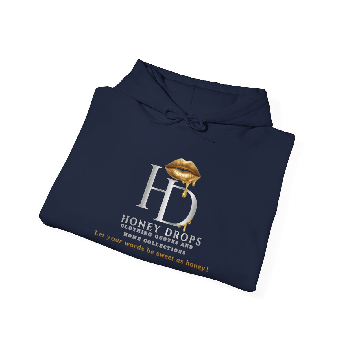 Honey Drops Gold Lip Logo Pullover Hoodie