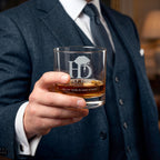Whiskey Glass — Honey Drops Logo Rocks Glass