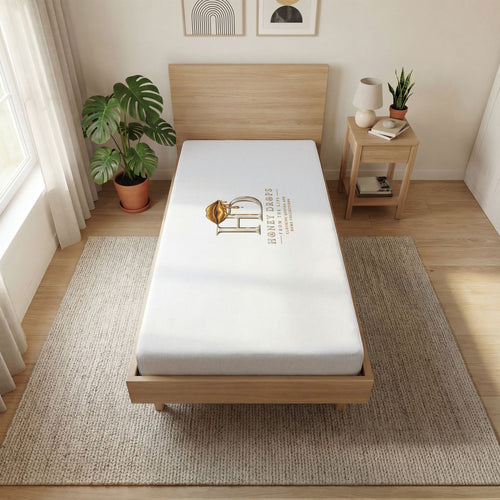 "Honey Drops" From The Gold Lips Bed Cover Fitted Sheet