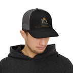 Honey Drops Embroidered Trucker Cap - Gold Lip