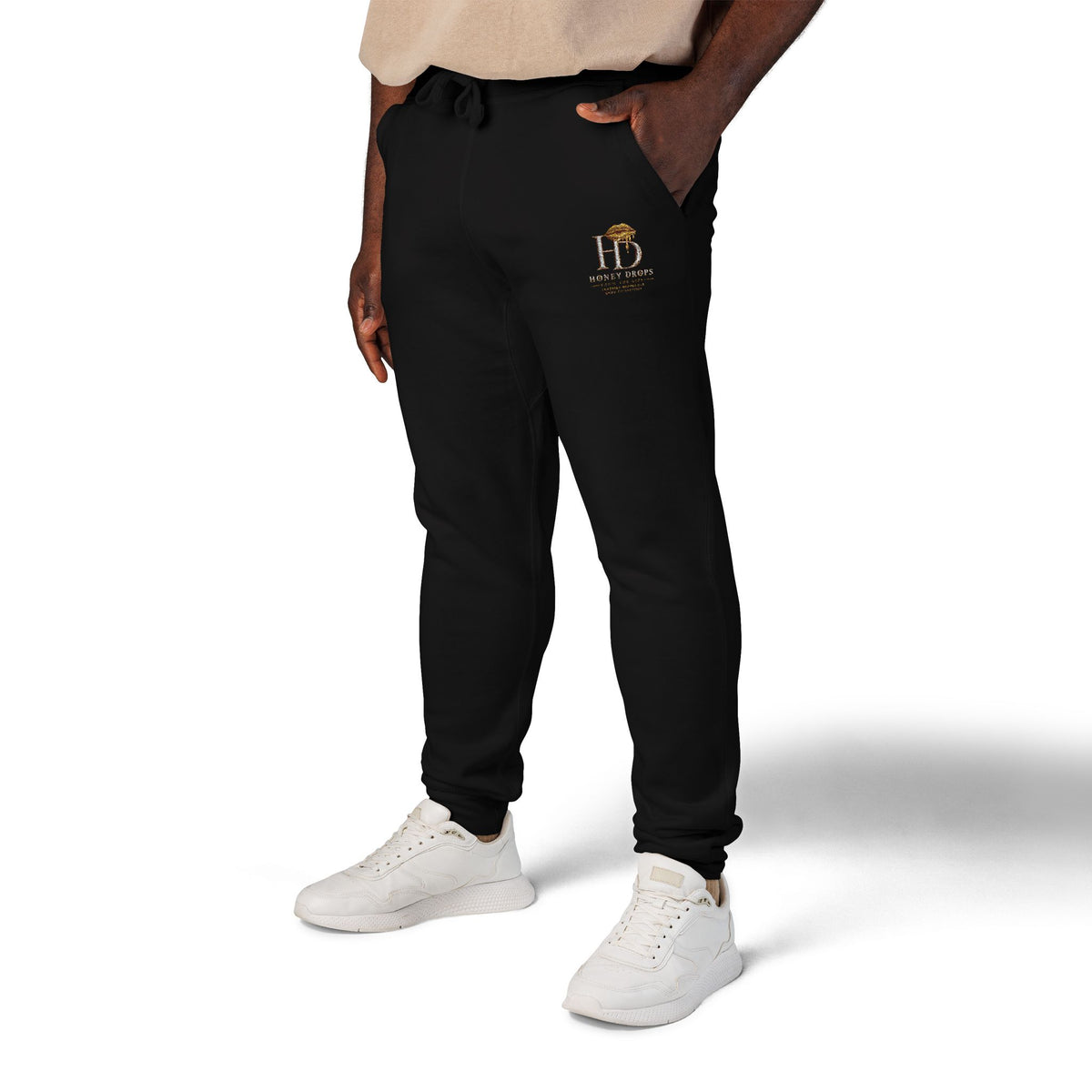 Honey Drops From The Lips Gold Logo Fleece Sweatpants