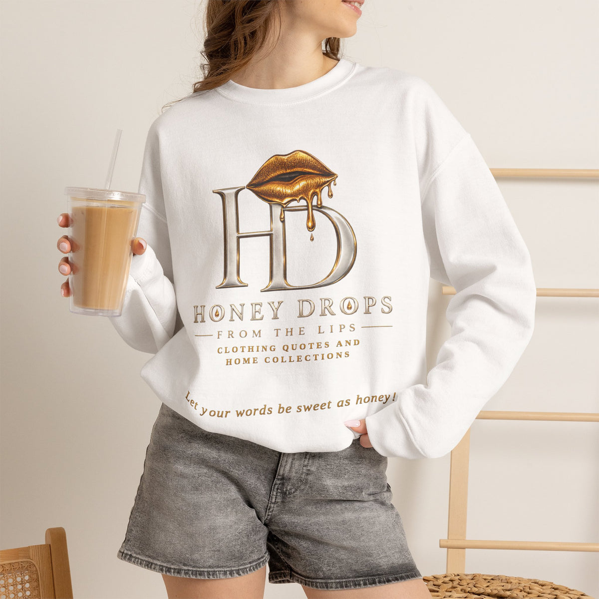 Honey Drops "From the Lips" Crewneck Sweatshirt