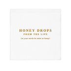 Honey Drops Face Towel — "Honey Drops From The Lips" Luxury Cotton
