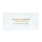 "Honey Drops From The Lips" Gold Script Beach Towel