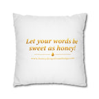 Honey Drops Logo with Gold Lip Pillowcase