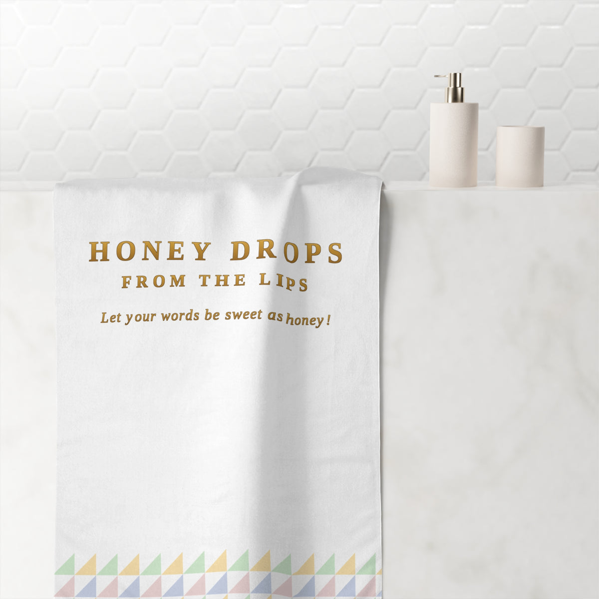 Honey Drops Cotton Towel