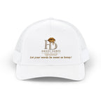 Honey Drops Embroidered Trucker Cap - Gold Lip