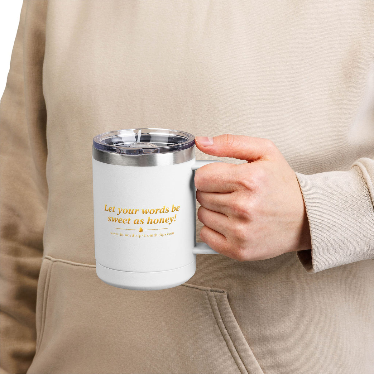 Honey Drops Logo "From the Lips" Tumbler Mug
