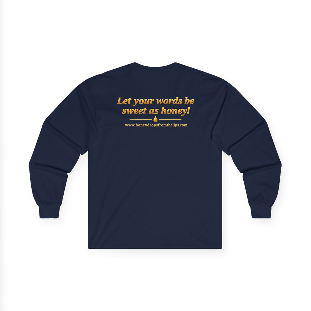 Long Sleeve Tee — "Honey Drops" Lip Logo