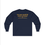 Long Sleeve Tee — "Honey Drops" Lip Logo