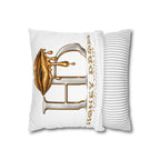 Honey Drops Gold Logo with Gold Dripping Lip Pillowcase