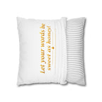 Honey Drops Logo with Gold Lip Pillowcase