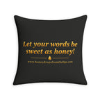 Throw Pillow Case — "Honey Drops From The Lips"