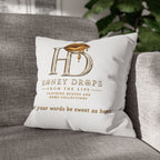 Honey Drops Logo with Gold Lip Pillowcase