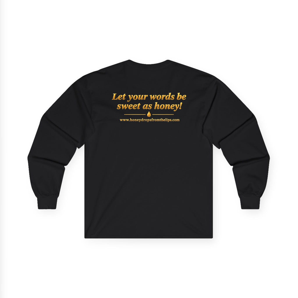Long Sleeve Tee — "Honey Drops" Lip Logo