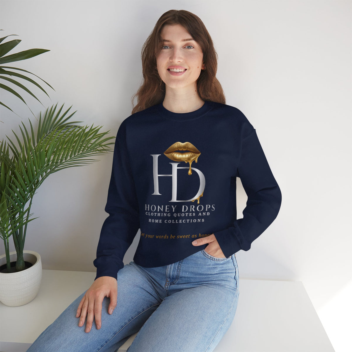 Honey Drops Logo "From the Lips" Crewneck Sweatshirt