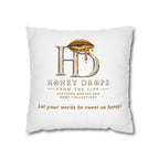 Honey Drops Logo with Gold Lip Pillowcase