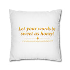 Honey Drops Logo with Gold Lip Pillowcase
