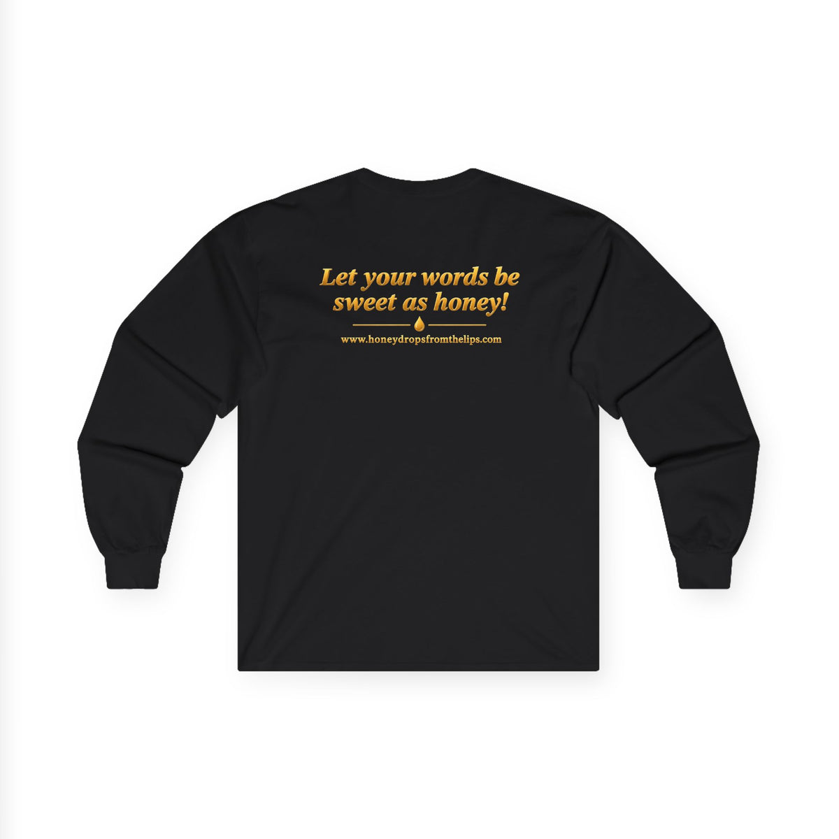Long Sleeve Tee — "Honey Drops" Lip Logo Shirt
