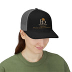 Honey Drops Embroidered Trucker Cap - Gold Lip