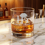 Whiskey Glass — Honey Drops Logo Rocks Glass